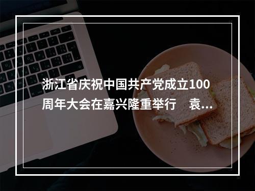 浙江省庆祝中国共产党成立100周年大会在嘉兴隆重举行　袁家军讲话