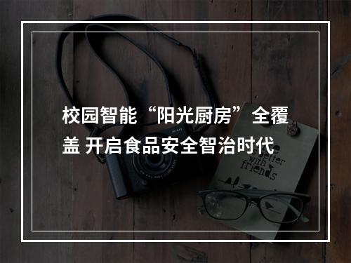 校园智能“阳光厨房”全覆盖 开启食品安全智治时代