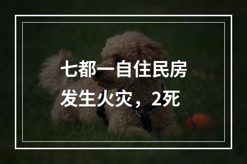 七都一自住民房发生火灾，2死