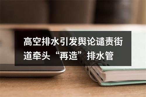 高空排水引发舆论谴责街道牵头“再造”排水管