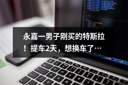 永嘉一男子刚买的特斯拉！提车2天，想换车了…