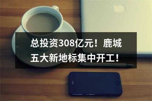 总投资308亿元！鹿城五大新地标集中开工！