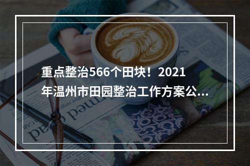 重点整治566个田块！2021年温州市田园整治工作方案公布