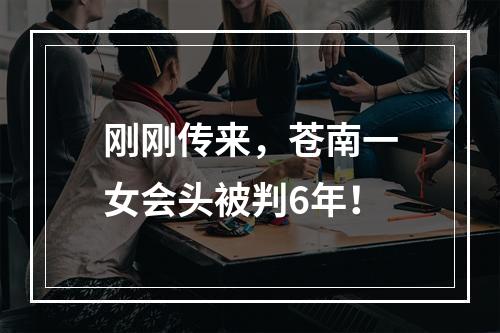 刚刚传来，苍南一女会头被判6年！