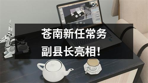 苍南新任常务副县长亮相！