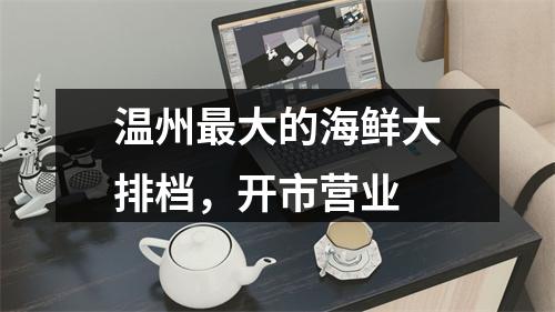 温州最大的海鲜大排档，开市营业