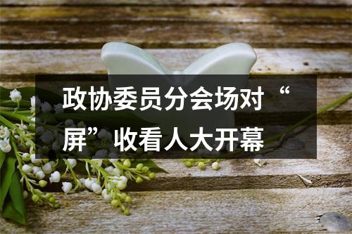 政协委员分会场对“屏”收看人大开幕