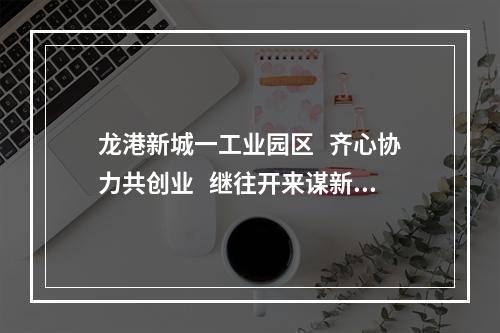 龙港新城一工业园区   齐心协力共创业   继往开来谋新篇