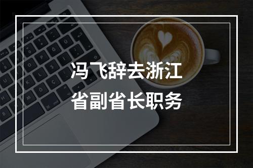 冯飞辞去浙江省副省长职务