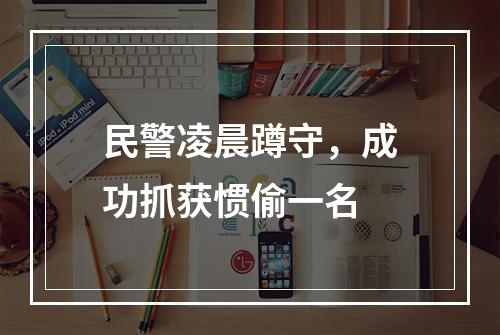 民警凌晨蹲守，成功抓获惯偷一名