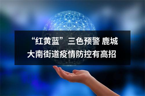 “红黄蓝”三色预警 鹿城大南街道疫情防控有高招