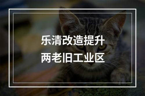 乐清改造提升两老旧工业区