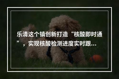乐清这个镇创新打造“核酸即时通”，实现核酸检测进度实时跟踪~