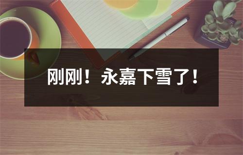 刚刚！永嘉下雪了！