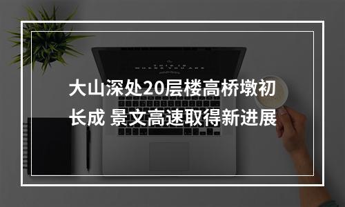 大山深处20层楼高桥墩初长成 景文高速取得新进展