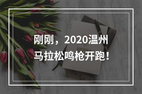 刚刚，2020温州马拉松鸣枪开跑！
