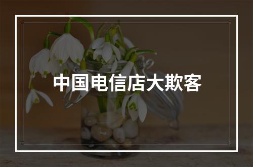 中国电信店大欺客