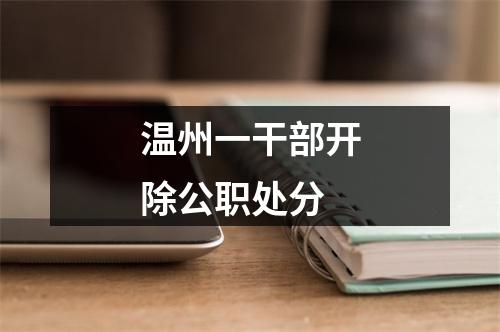 温州一干部开除公职处分