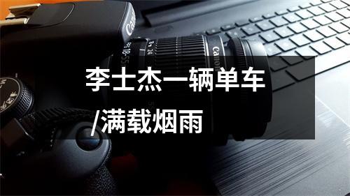李士杰一辆单车 /满载烟雨