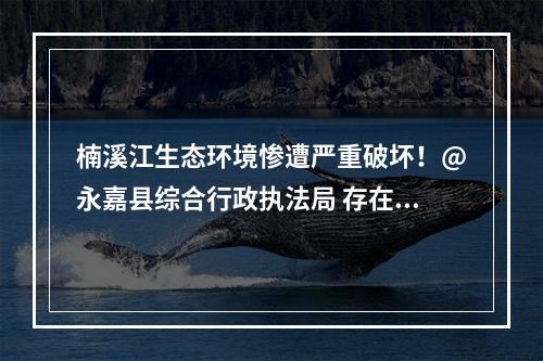 楠溪江生态环境惨遭严重破坏！@永嘉县综合行政执法局 存在严重渎职！楠溪江滩地音乐