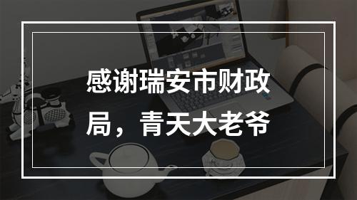 感谢瑞安市财政局，青天大老爷