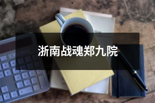 浙南战魂郑九院