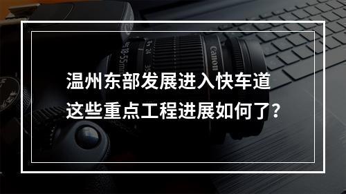 温州东部发展进入快车道 这些重点工程进展如何了？