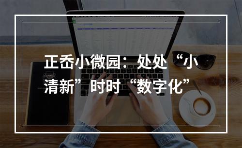 正岙小微园：处处“小清新”时时“数字化”