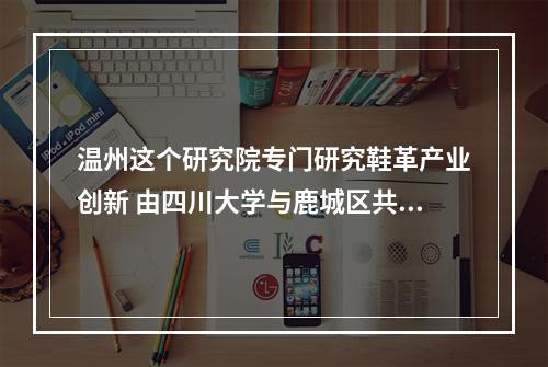 温州这个研究院专门研究鞋革产业创新 由四川大学与鹿城区共建
