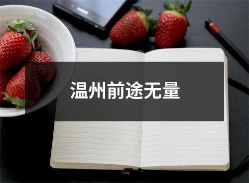 温州前途无量