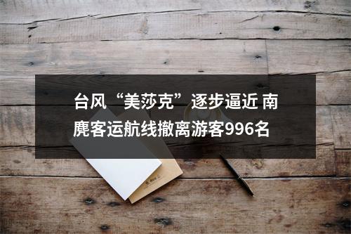 台风“美莎克”逐步逼近 南麂客运航线撤离游客996名