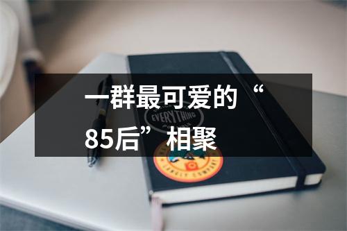 一群最可爱的“85后”相聚