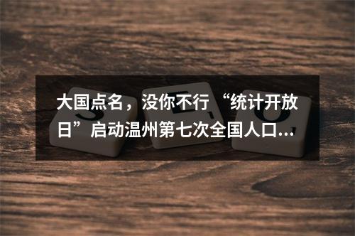 大国点名，没你不行 “统计开放日”启动温州第七次全国人口普查