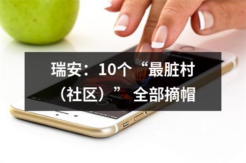 瑞安：10个“最脏村（社区）” 全部摘帽