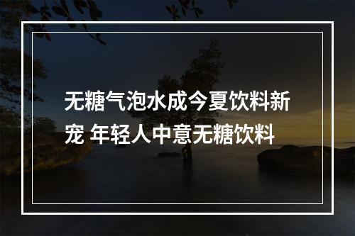 无糖气泡水成今夏饮料新宠 年轻人中意无糖饮料