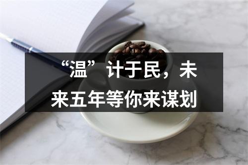 “温”计于民，未来五年等你来谋划