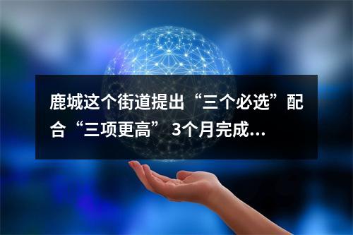 鹿城这个街道提出“三个必选”配合“三项更高” 3个月完成2个垃圾分类示范小区创建
