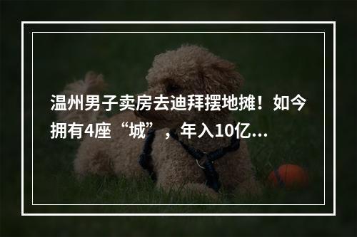 温州男子卖房去迪拜摆地摊！如今拥有4座“城”，年入10亿美元