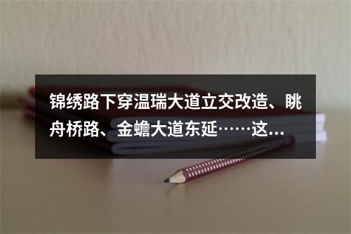 锦绣路下穿温瑞大道立交改造、眺舟桥路、金蟾大道东延……这些交通堵点即将 ...