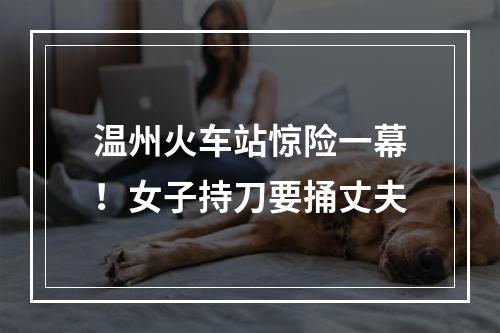 温州火车站惊险一幕！女子持刀要捅丈夫