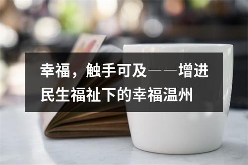幸福，触手可及――增进民生福祉下的幸福温州
