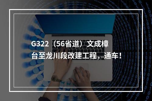 G322（56省道）文成樟台至龙川段改建工程，通车！