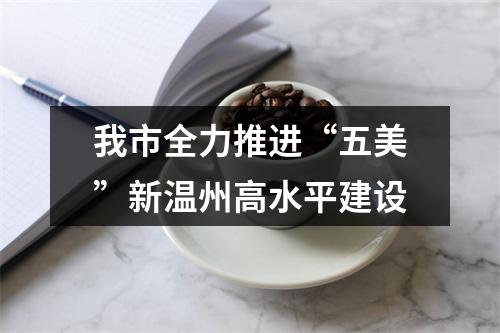 我市全力推进“五美”新温州高水平建设