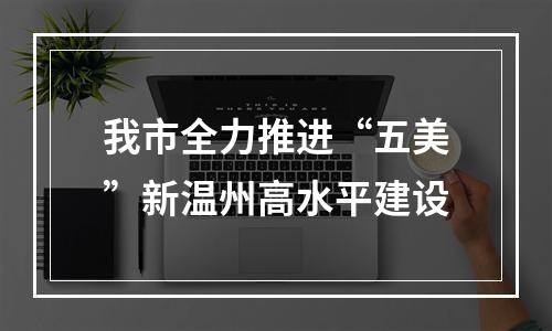 我市全力推进“五美”新温州高水平建设
