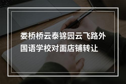 娄桥桥云泰锦园云飞路外国语学校对面店铺转让