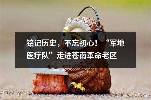铭记历史，不忘初心！“军地医疗队”走进苍南革命老区