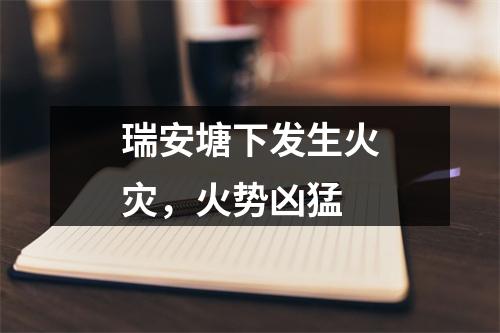 瑞安塘下发生火灾，火势凶猛