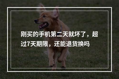 刚买的手机第二天就坏了，超过7天期限，还能退货换吗