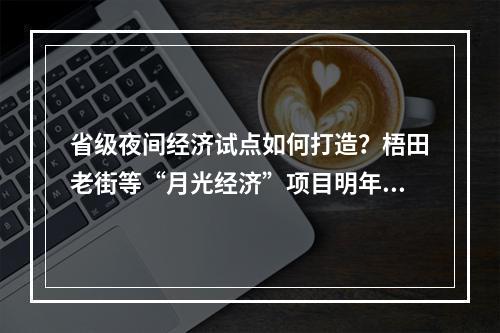 省级夜间经济试点如何打造？梧田老街等“月光经济”项目明年投用