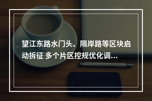 望江东路水门头、隔岸路等区块启动拆征 多个片区控规优化调整